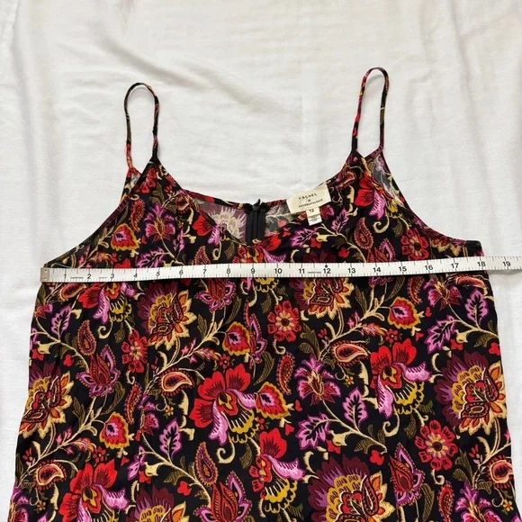 Anthropologie Kachel 12 Floral Jumpsuit ~ Wide Crop Leg Boho Festival Y2K - Picture 5 of 10